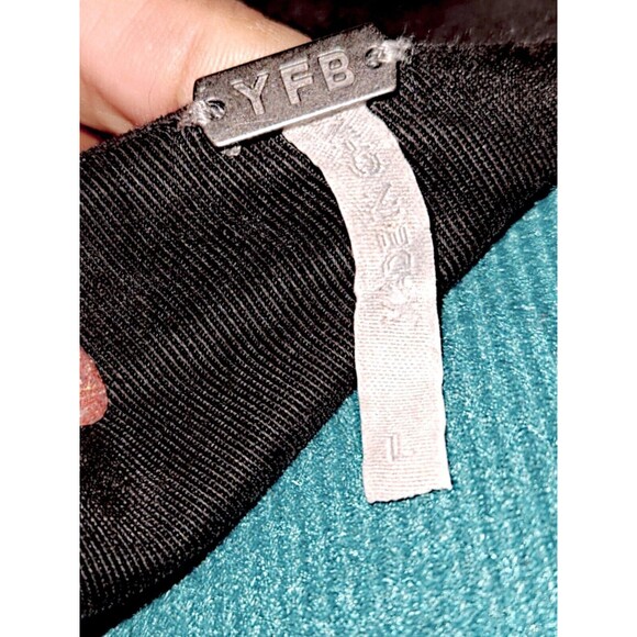 YFB Young Fabulous Broke Bellows Jumpsuit 100% tencel Black size Large - Picture 4 of 7